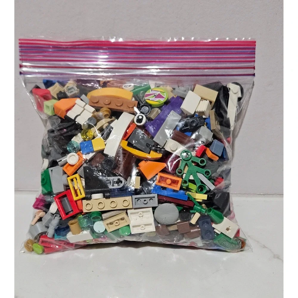 LEGO Bulk Lot Mixed Bricks Parts Pieces Multi Color Assortment 0.5lb Bag